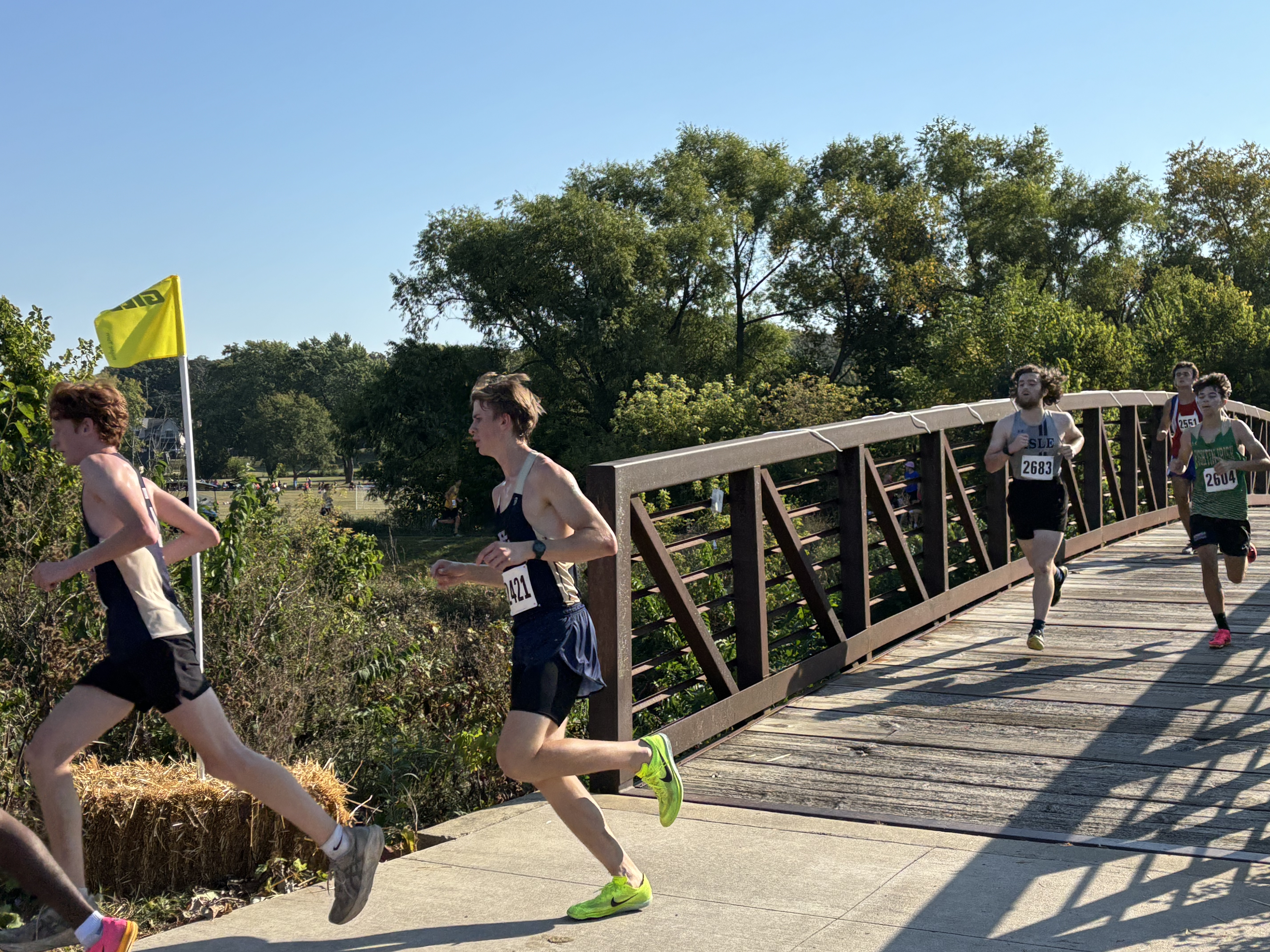 Simon Crossing the Bridge at the 2025 Lisle Mane Event
